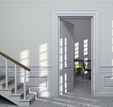 Calico Plain Grey Wallpaper