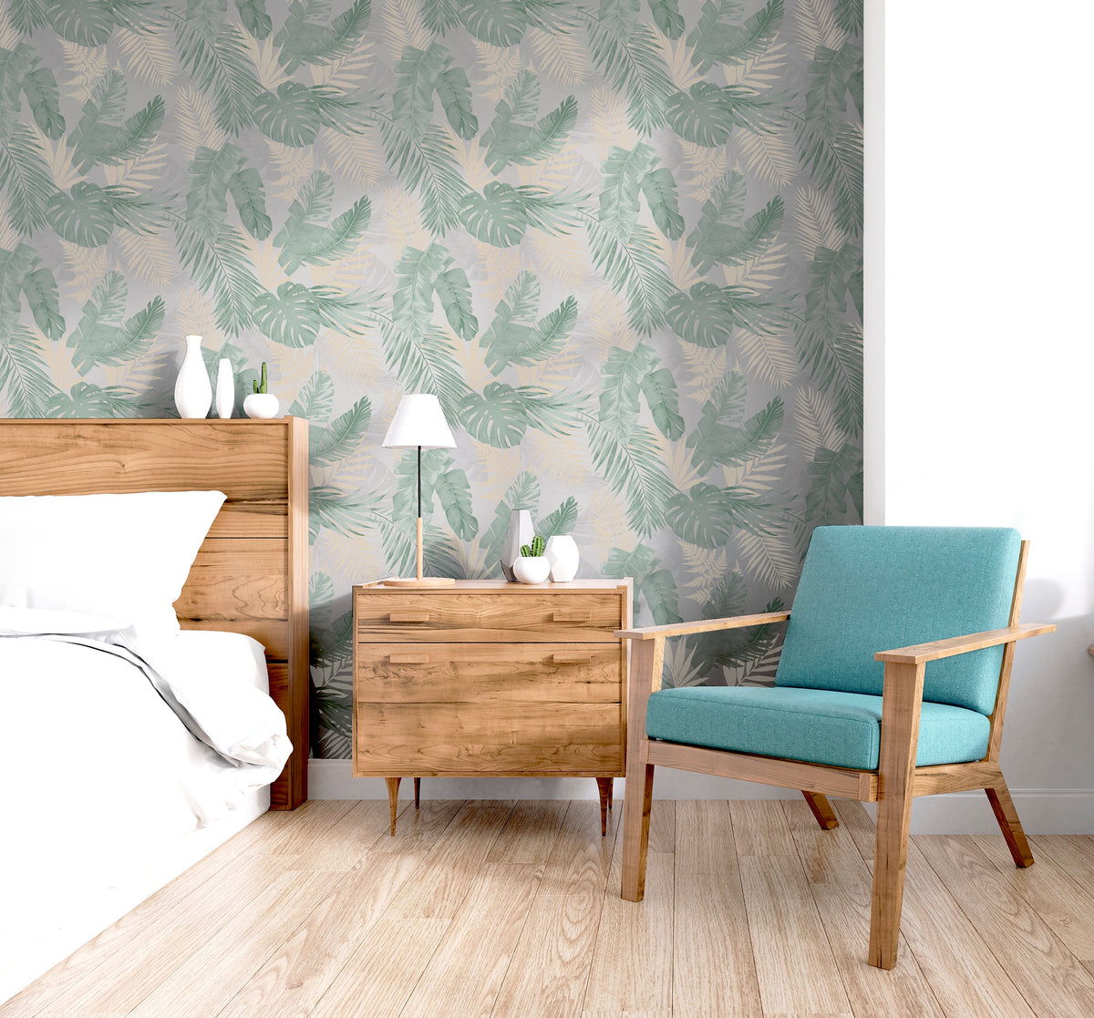 Arthouse Soft Tropical Green Paste the Paper Wallpaper Arthouse USA Inc.