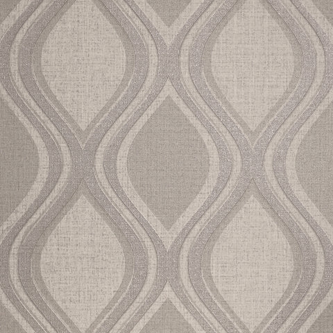 Curve Taupe Wallpaper