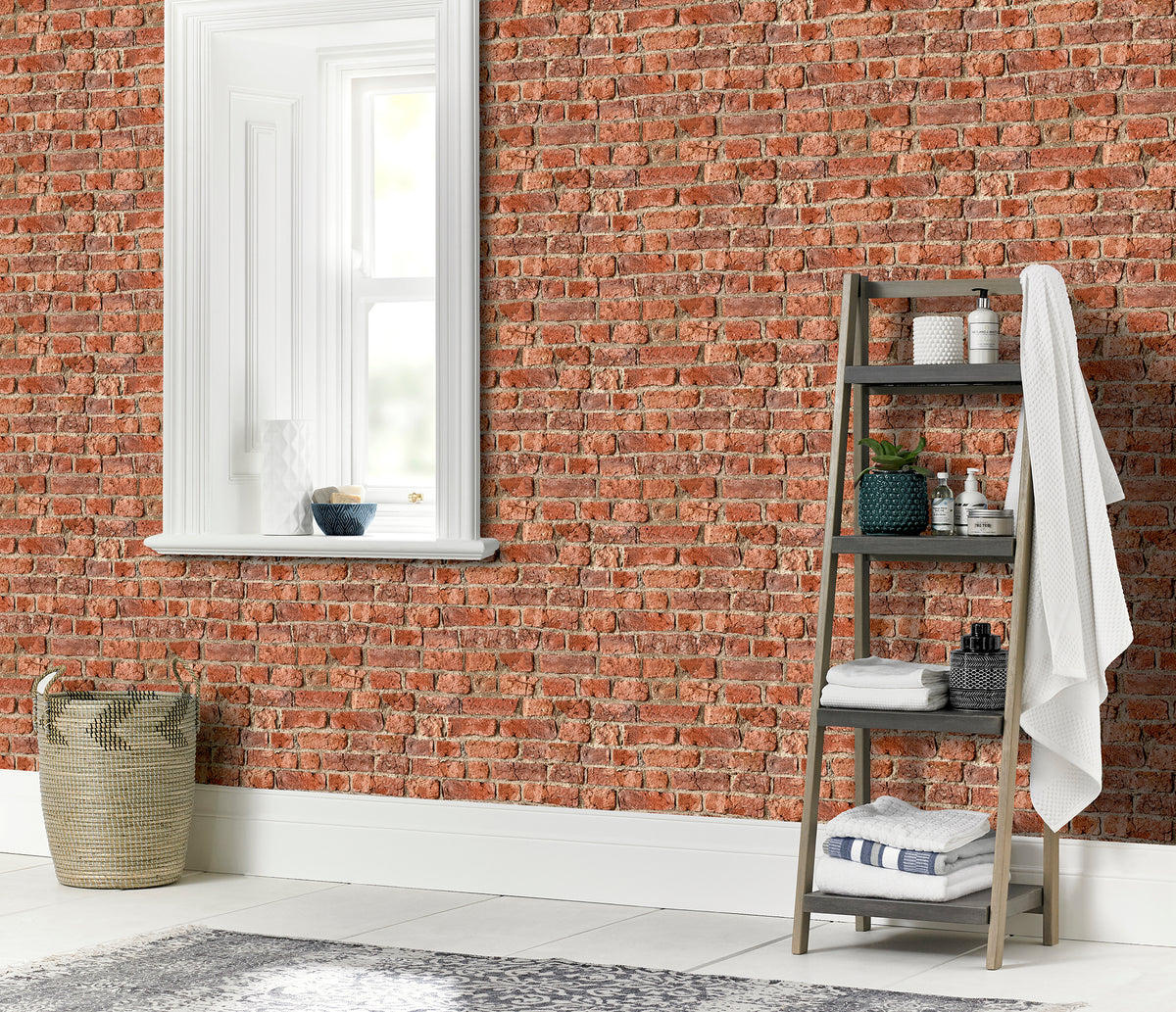 Arthouse Urban Brick Red Paste the Paper Wallpaper Arthouse USA Inc.