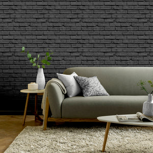 Black Brick Wallpaper