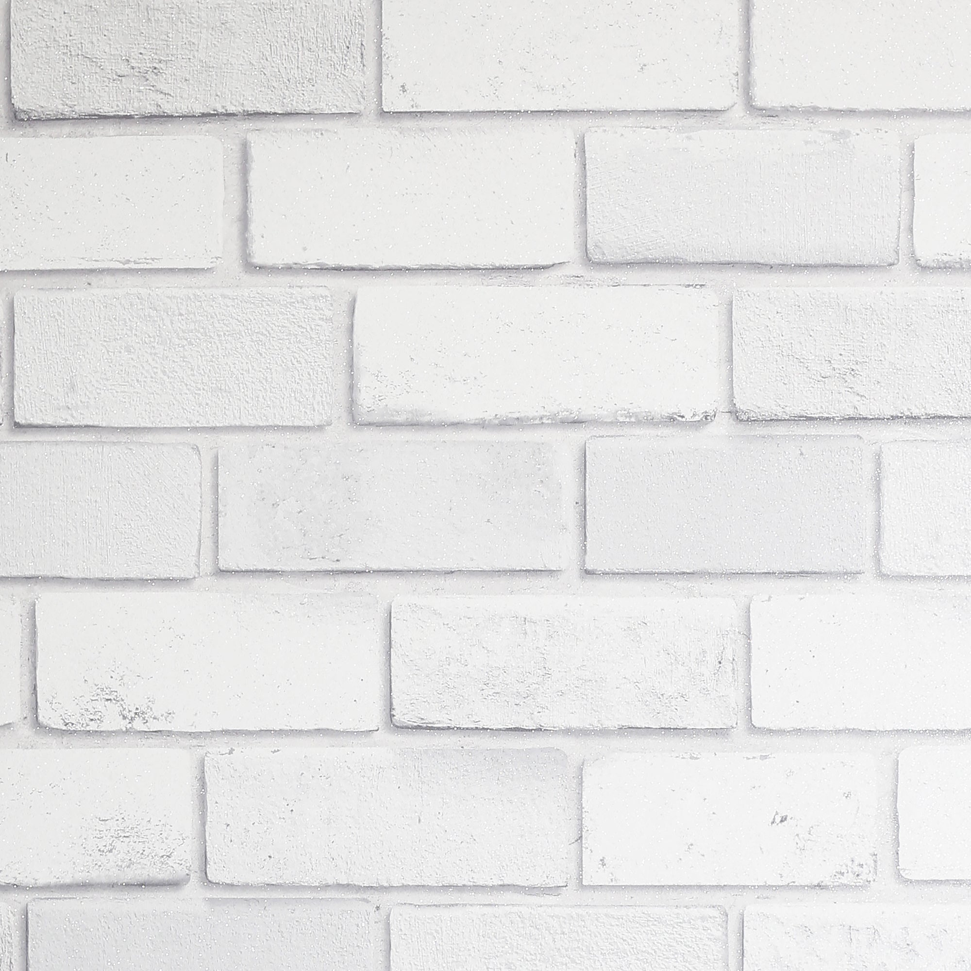 Diamond White Brick Wallpaper