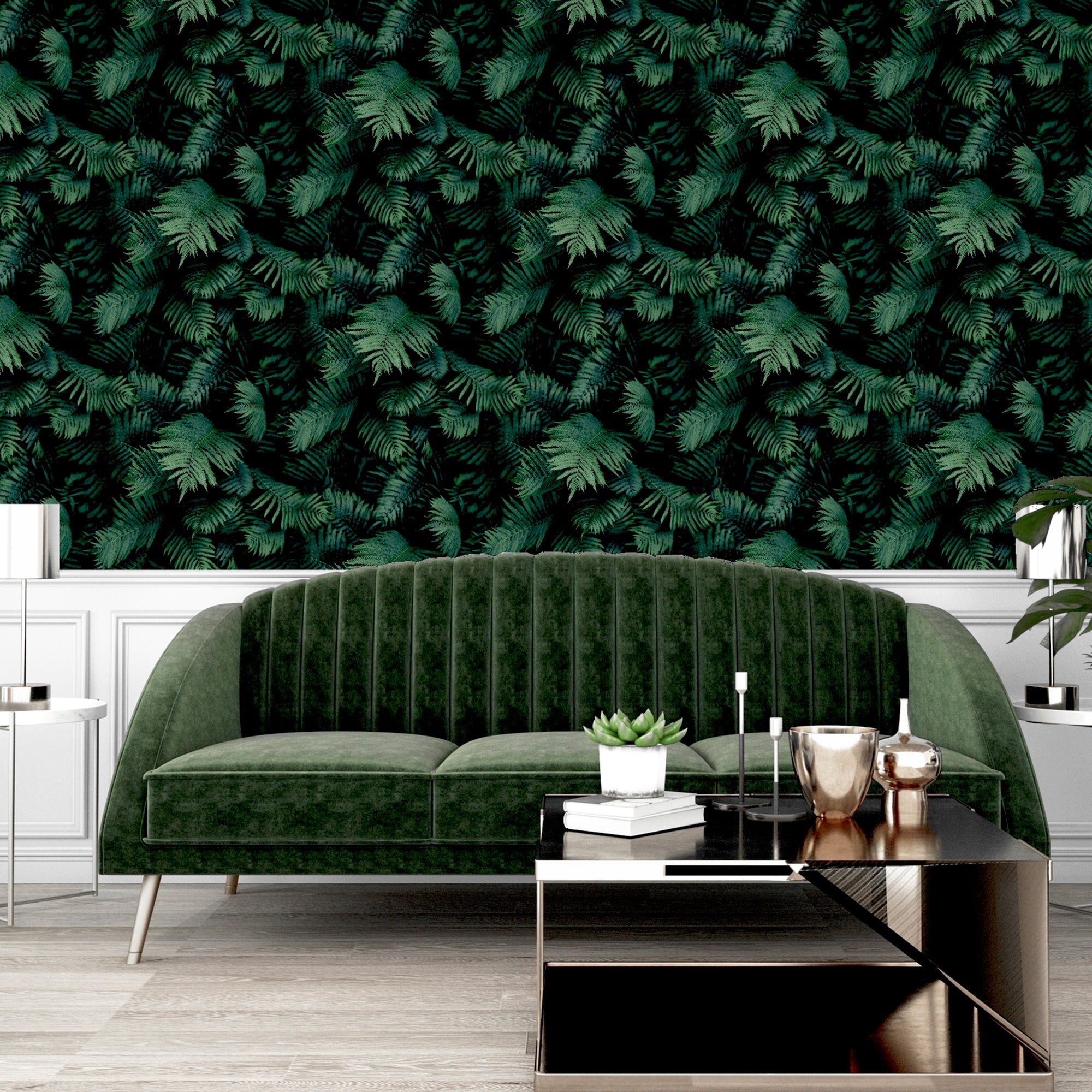 Fern Wall Green Wallpaper