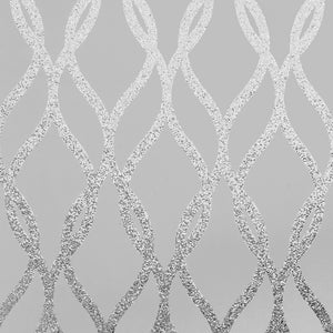 Sequin Trellis Grey/Silver Wallpaper