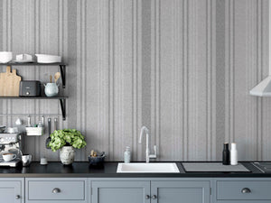 Hamilton Stripe Grey Wallpaper