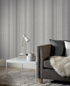 Hamilton Stripe Grey Wallpaper