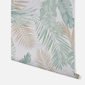 Soft Tropical Green Wallpaper