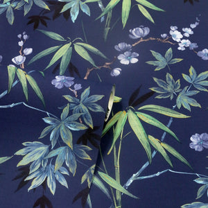 Jasmine Garden Navy Wallpaper