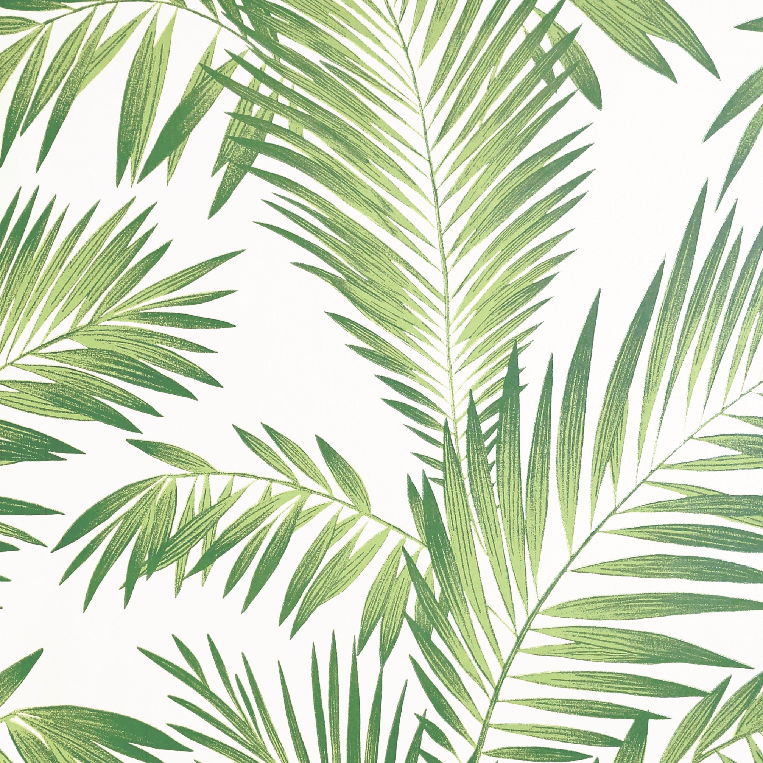 Artistick Tropical Palm Green Wallpaper