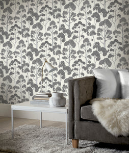 ArtiStick Delamere White Silver Wallpaper