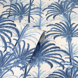 Artistick Tropics Blue Wallpaper