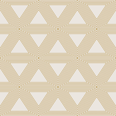 Artistick Line Triangle Geo White Wallpaper