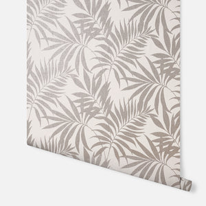 Oasis Leaf Taupe Wallpaper