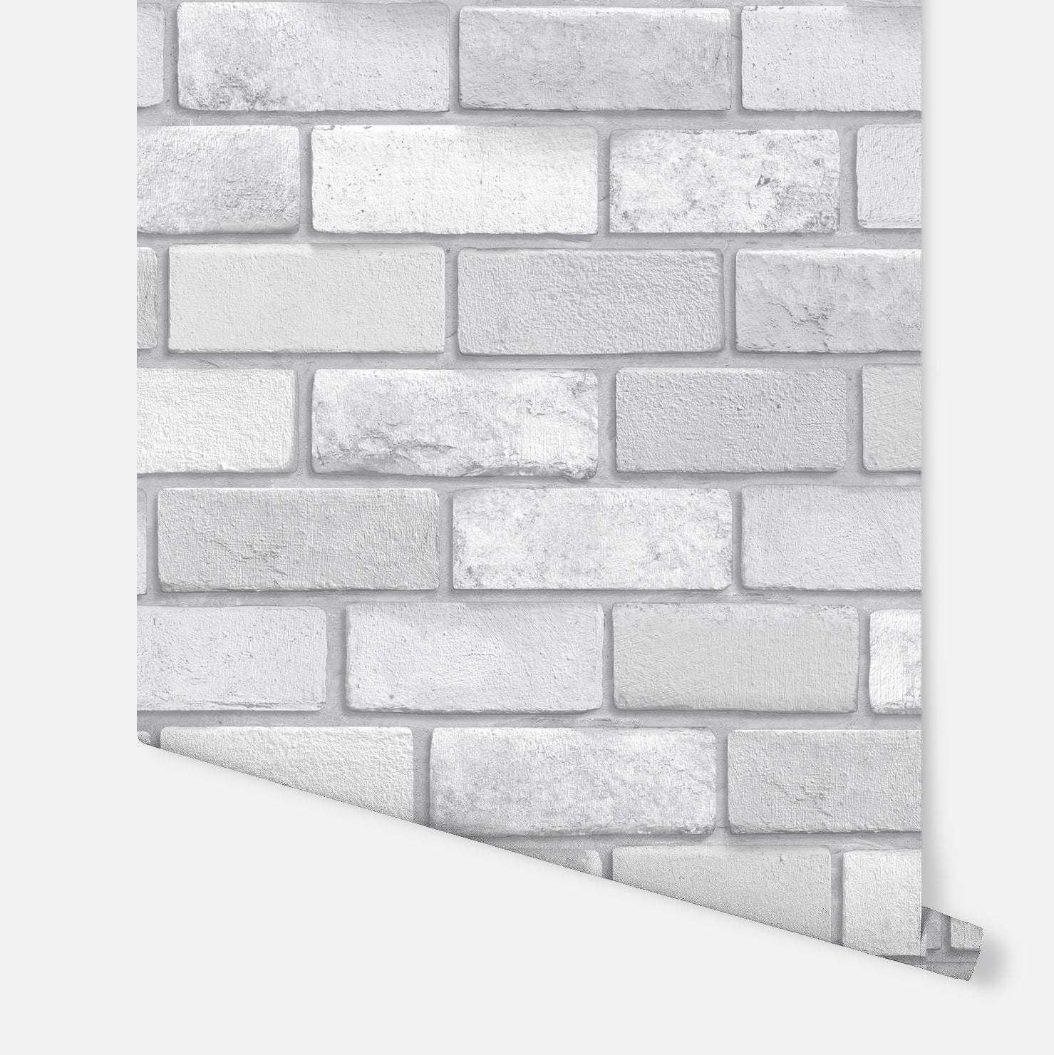 Diamond Silver Brick Wallpaper