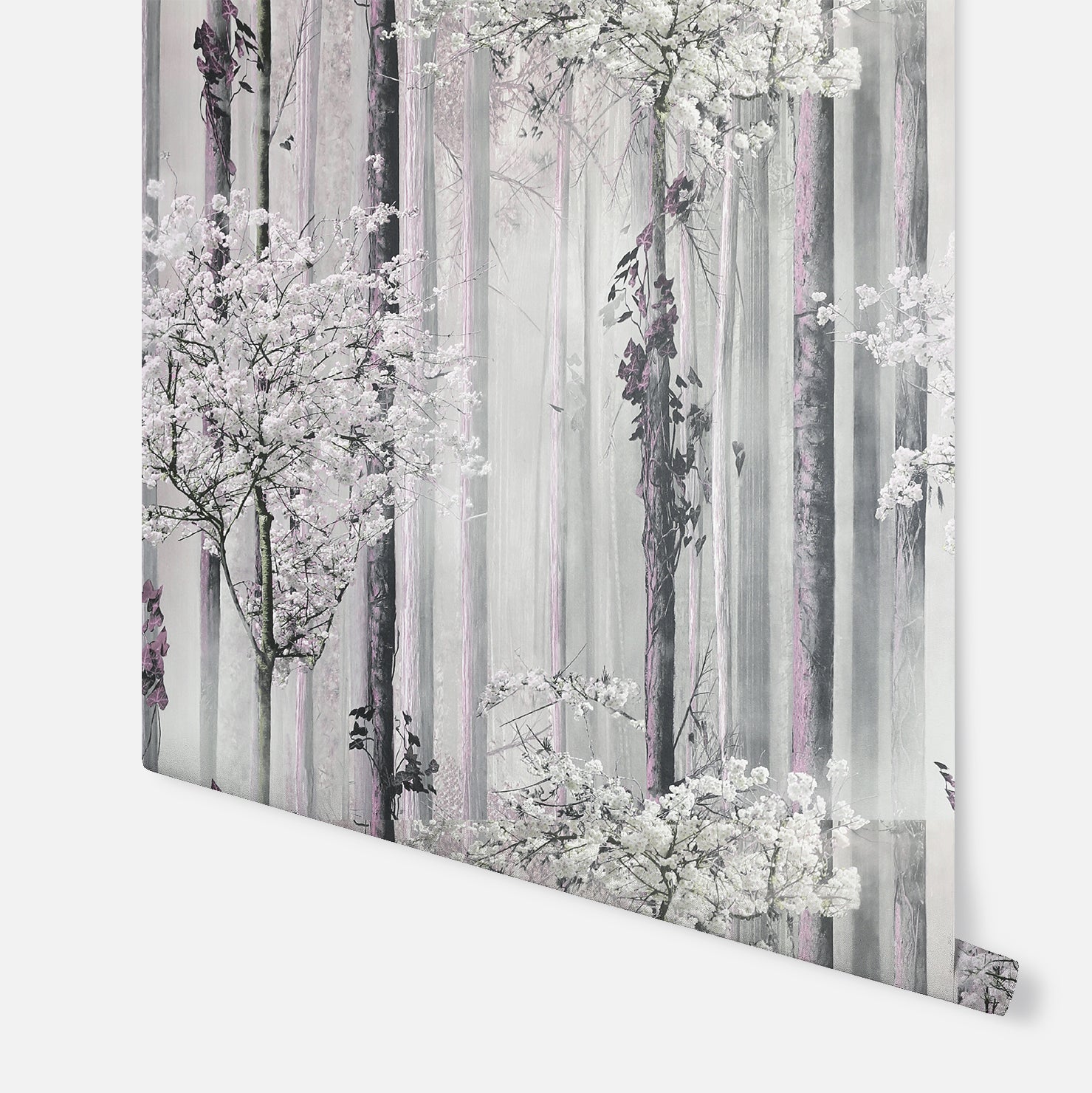 Blossom Forest Dusky Pink Wallpaper