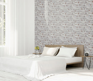 White Washed Wall White Wallpaper