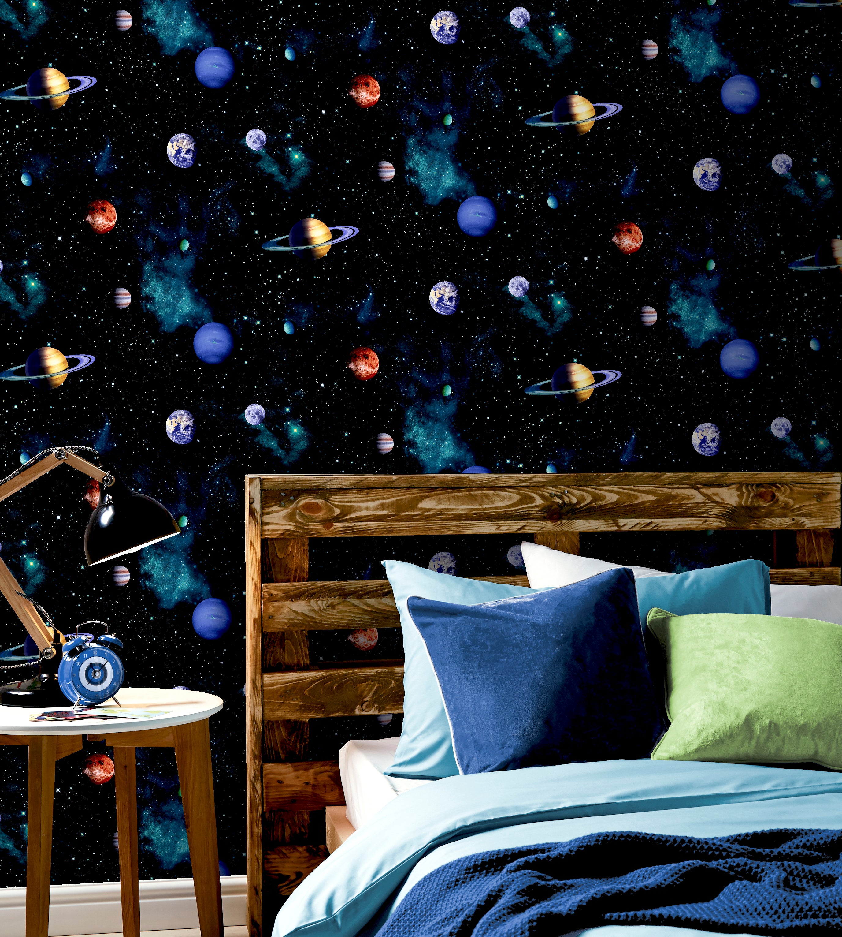 Cosmos Charcoal Wallpaper