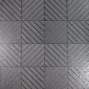 Hotel Tile Gunmetal Wallpaper