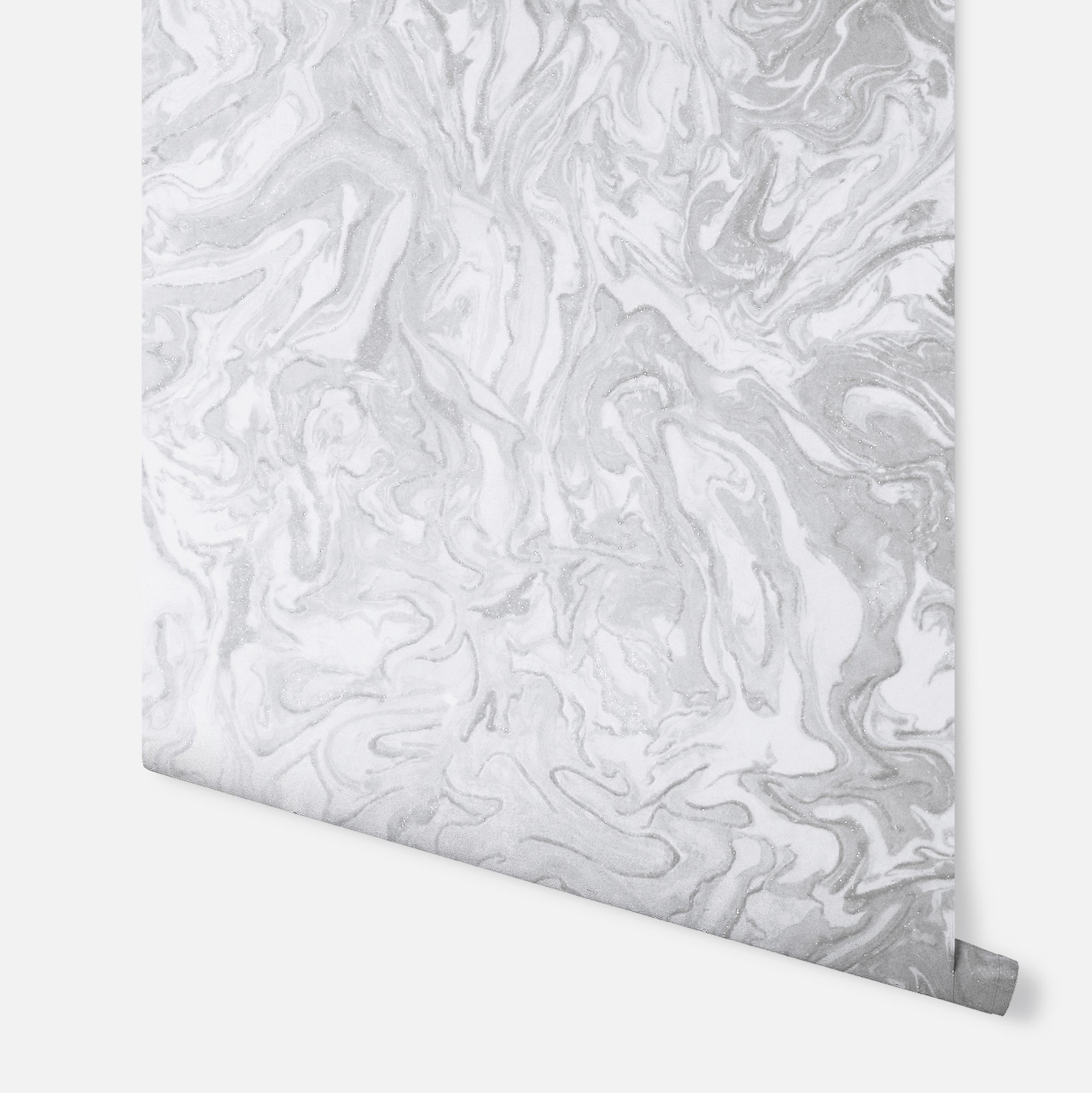 Liquid Marble Grey Wallpaper