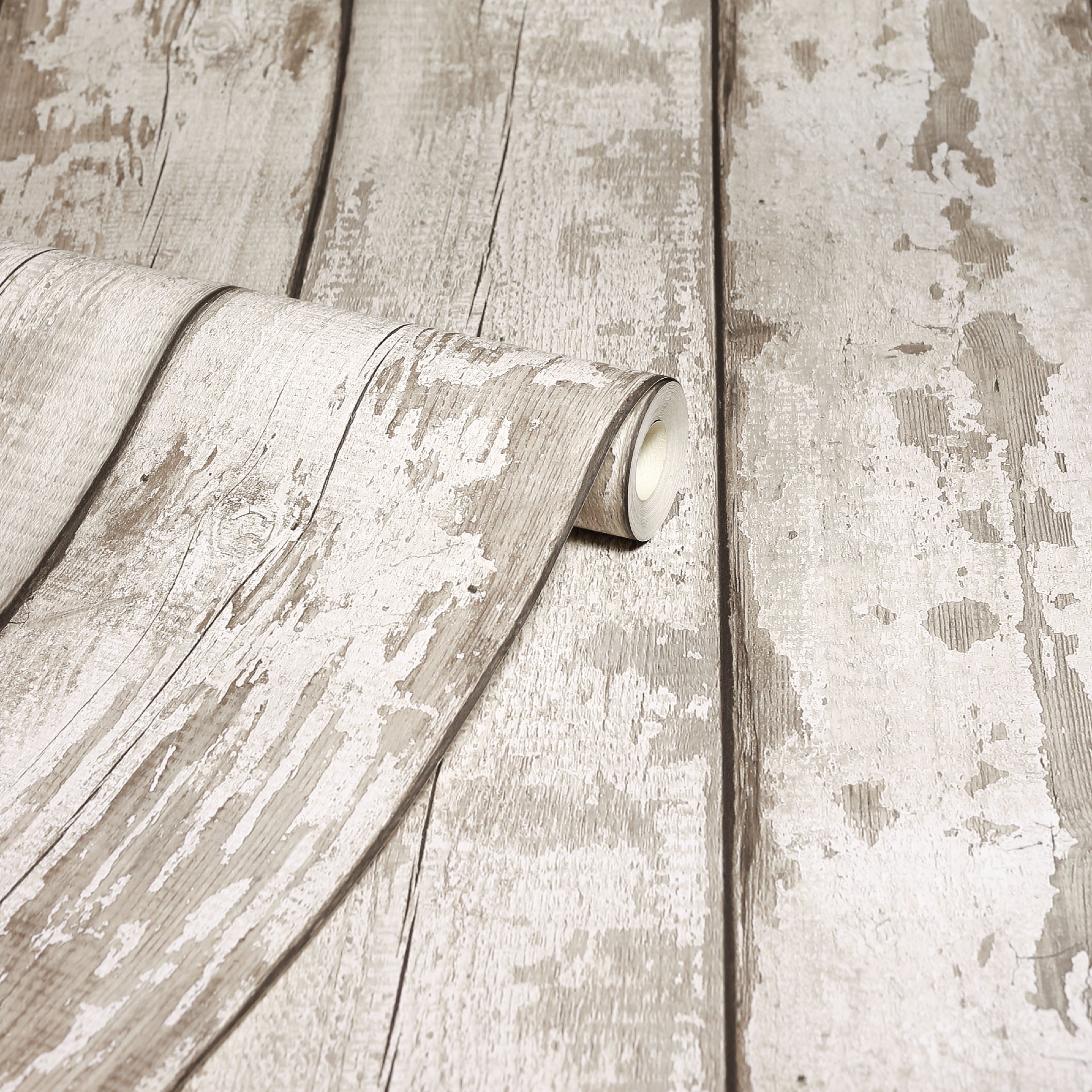 White Washed Wood Wallpaper