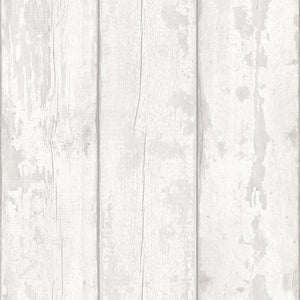 Grey Washed Wood Wallpaper