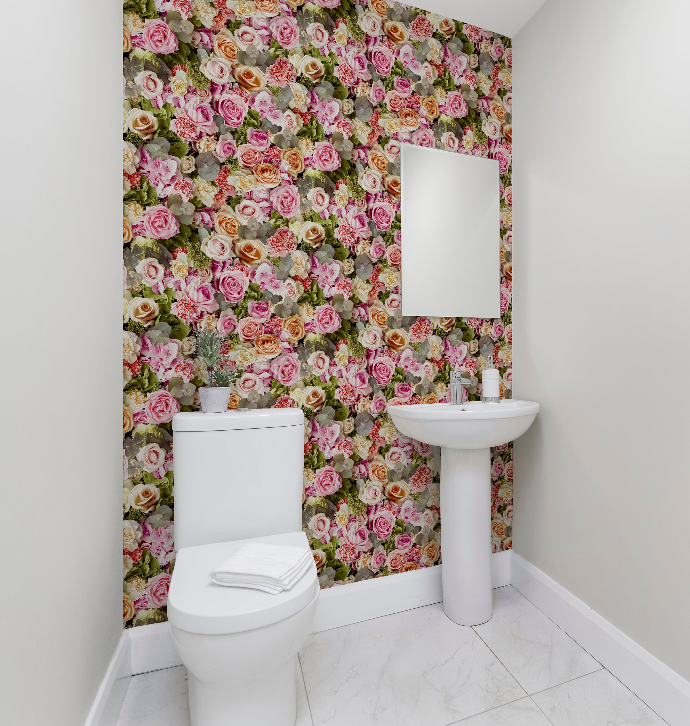 Spring Floral Multicolored Wallpaper