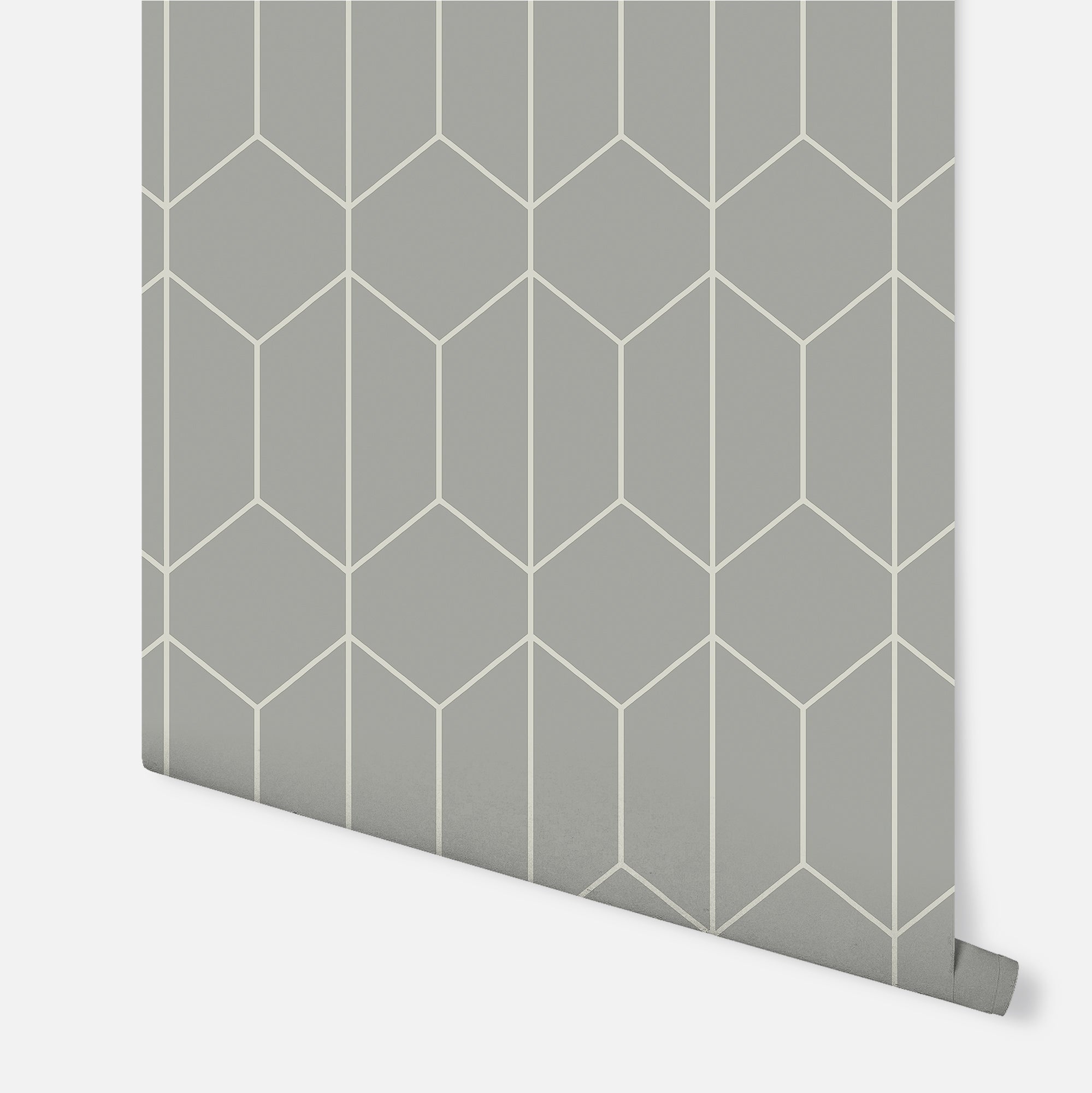 Linear Geo Grey Wallpaper