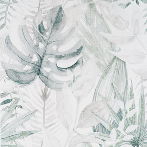 Chalky Tropical Soft Navy Wallpaper