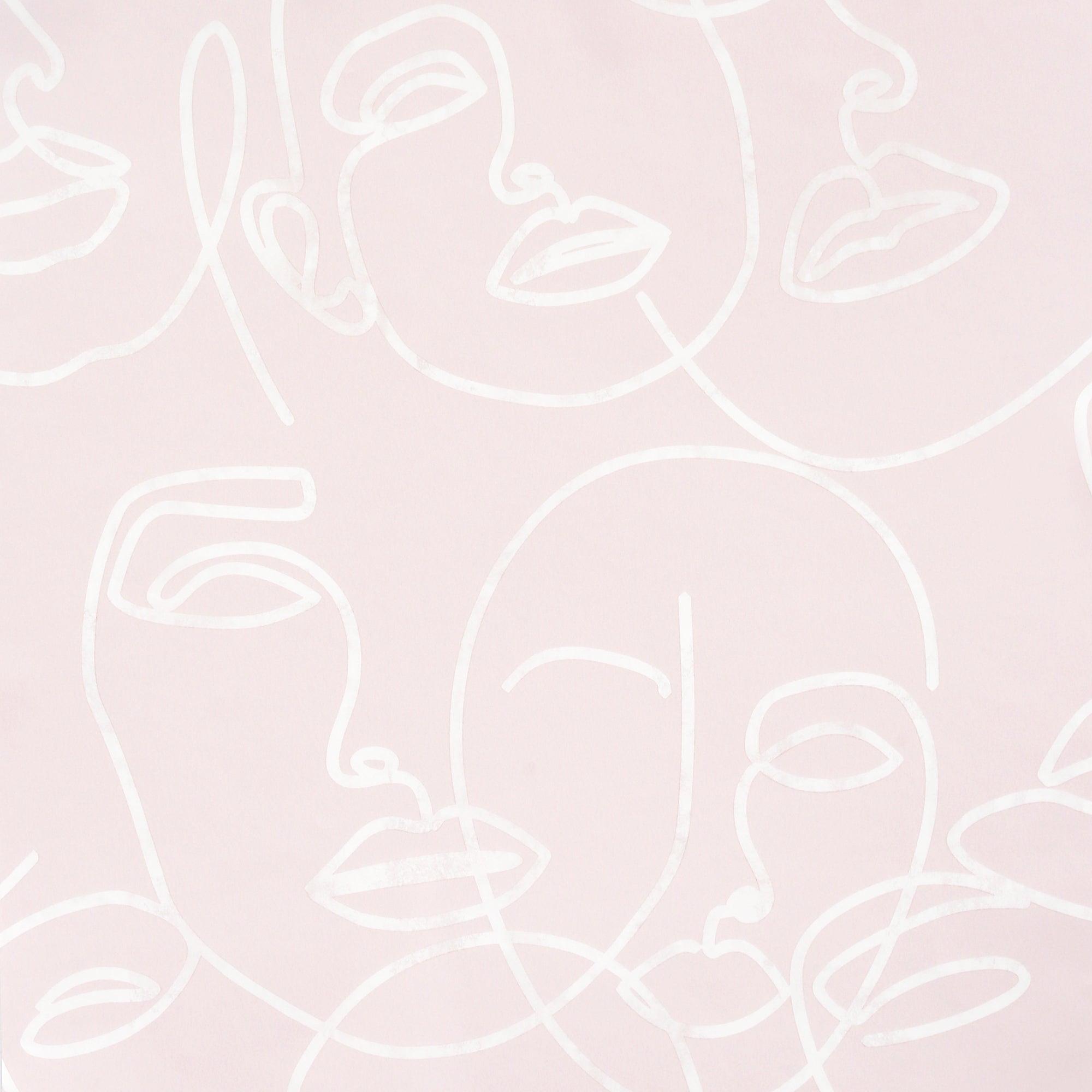 Linear Faces Blush Wallpaper