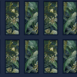 Wild Vibes Navy/Emerald Wallpaper