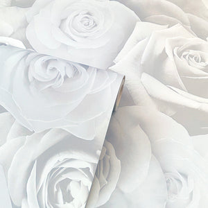 Bloom Grey Wallpaper